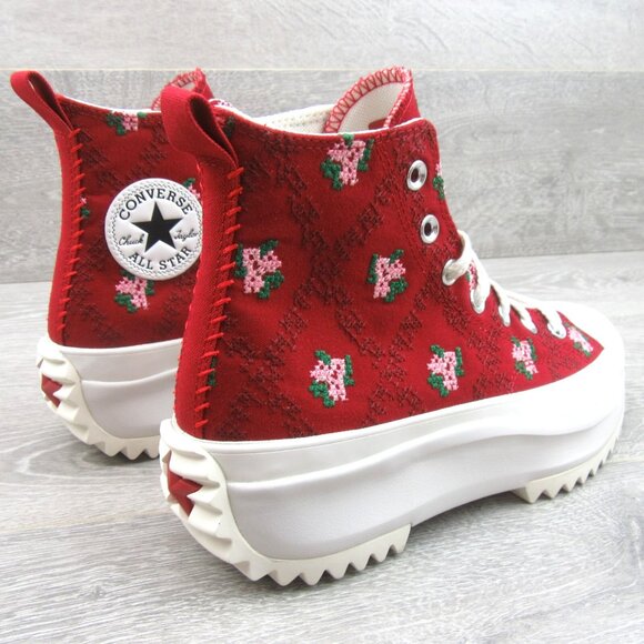 Converse Run Star Hike Platform Rose Cross Stitch Womens Size 7.5 NEW - Picture 7 of 16